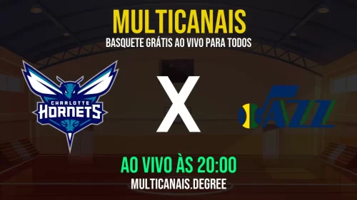 Charlotte Hornets x Utah Jazz ao vivo online grátis em HD – 11/07/2025 com qualidade garantida