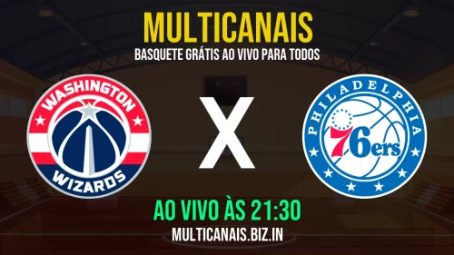 Washington Wizards x Philadelphia 76ers ao vivo online grátis em HD – 15/07/2025 com transmissão estável