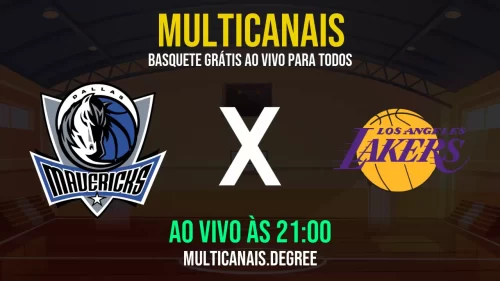 Dallas Mavericks x Los Angeles Lakers ao vivo online grátis em HD – 10/07/2025 com transmissão estável