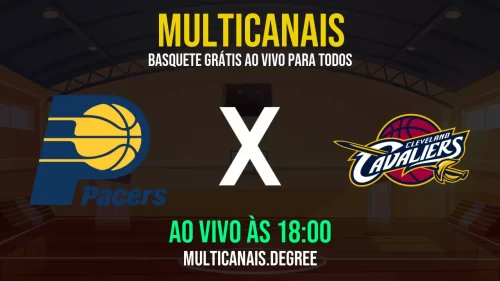Indiana Pacers x Cleveland Cavaliers ao vivo online grátis em HD – 10/07/2025 com imagem nítida