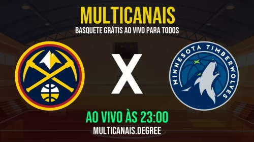 Denver Nuggets x Minnesota Timberwolves ao vivo online grátis em HD – 12/07/2025 com transmissão de alta qualidade