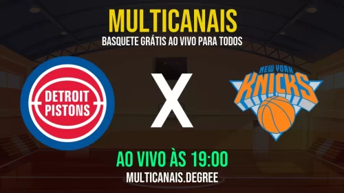 Detroit Pistons x New York Knicks ao vivo online grátis em HD – 11/07/2025 com transmissão estável