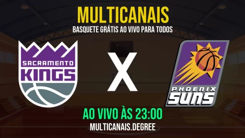 Sacramento Kings x Phoenix Suns ao vivo online grátis em HD – 14/07/2025 com qualidade de imagem